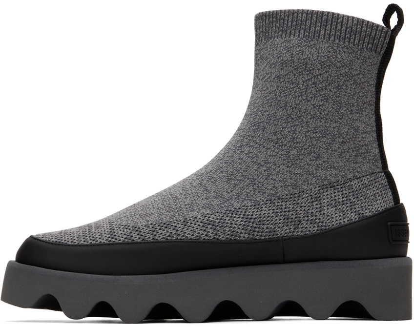 Issey Miyake Gray United Nude Edition Bounce Fit Boots Issey Miyake Men