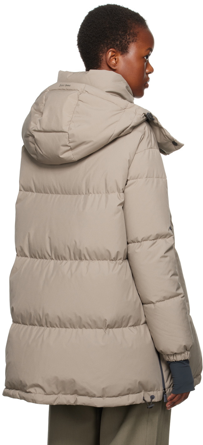 Herno Beige Laminar Down Jacket Herno