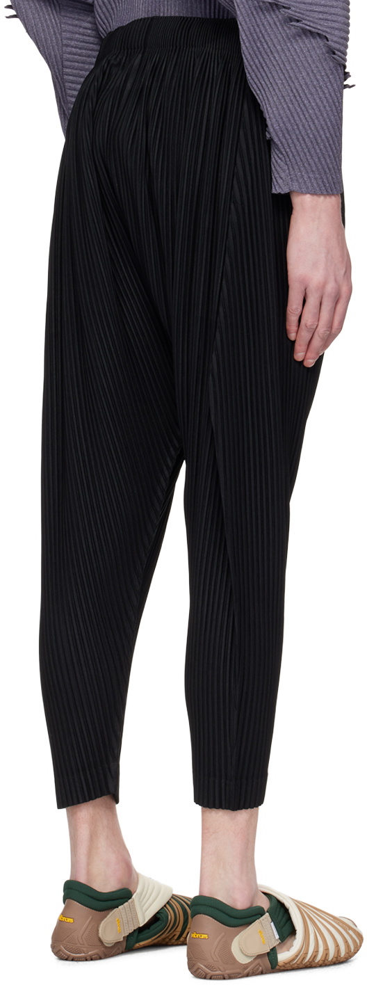 Homme Pliss Issey Miyake Black Pleats Bottoms Trousers Homme Plisse