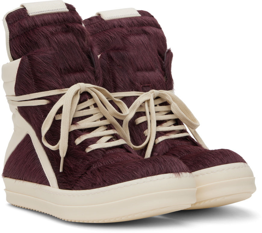 Rick Owens Purple Geobasket Sneakers Rick Owens