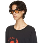 Gucci Black Acetate Rectangular Sunglasses