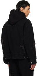 Song for the Mute Black TKL Edition Faded Denim Jacket