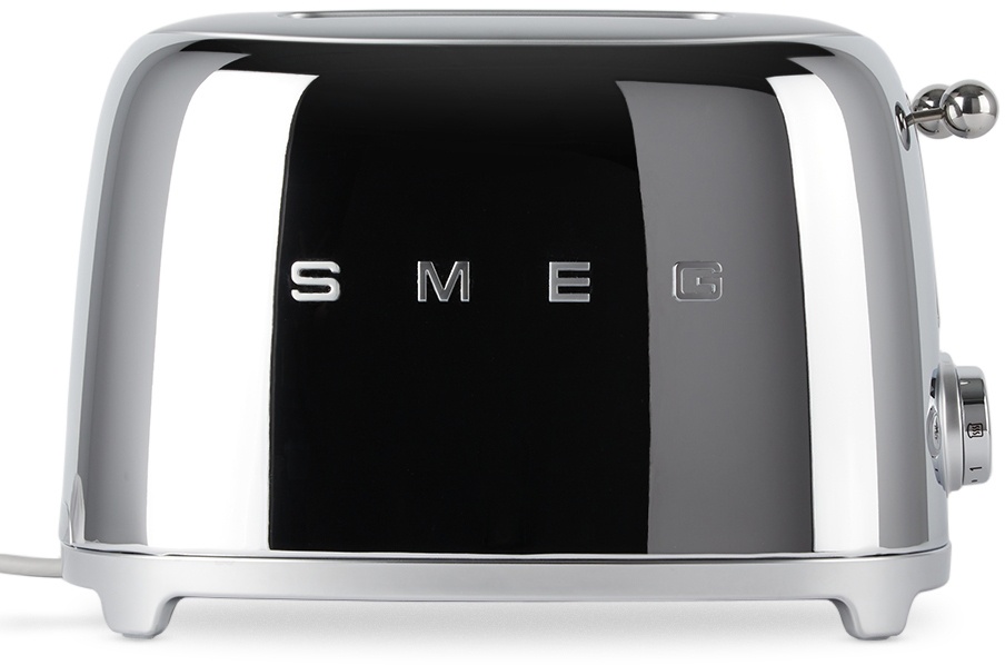 SMEG Silver Retro-Style 4 Slice Toaster SMEG