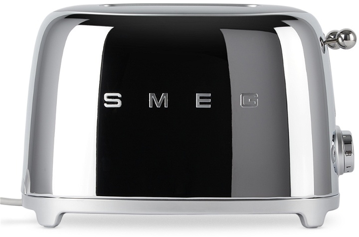 Photo: SMEG Silver Retro-Style 4 Slice Toaster