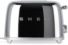 SMEG Silver Retro-Style 4 Slice Toaster
