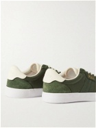 Polo Ralph Lauren - Court Vulc Leather, Suede and Canvas Sneakers - Green