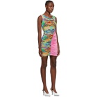 Versace Jeans Couture Pink Belts Print Dress