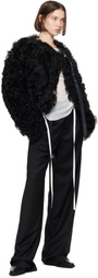 Ann Demeulemeester Black Linna High-Comfort Trousers