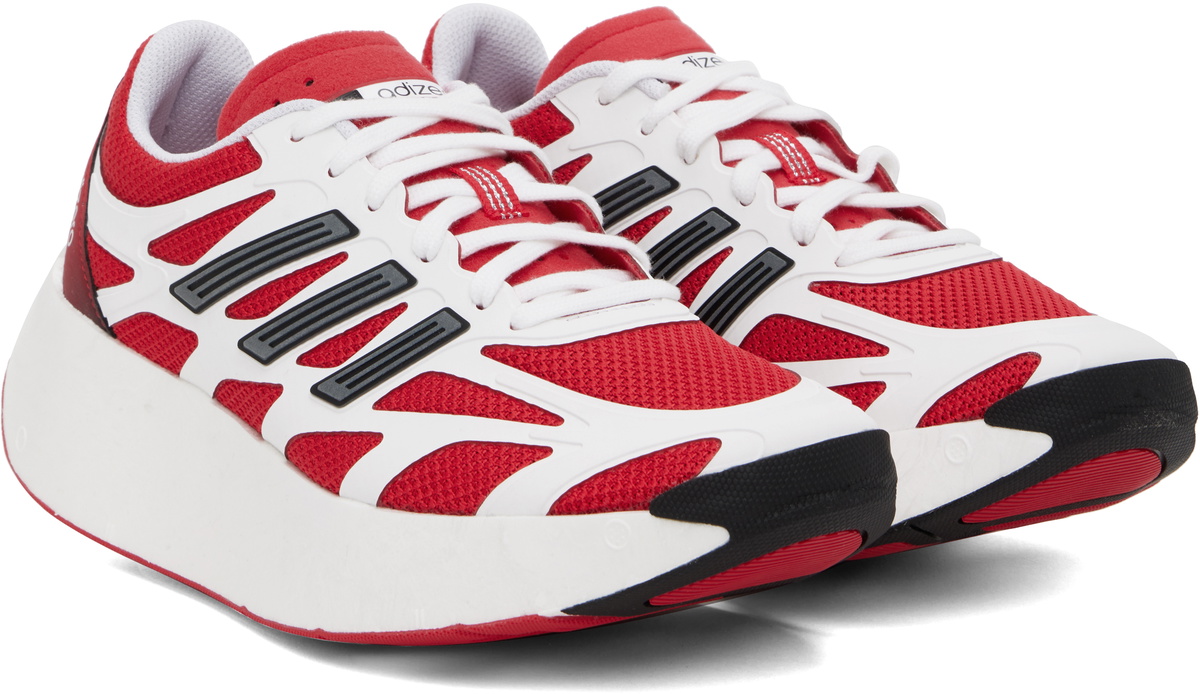 ★adidas Originals★ADIZERO ARUKU★ホワイト/レッド★ adidas Originals Red & White Adizero Aruku Sneakers adidas
