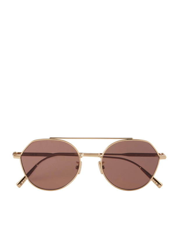 Photo: Dior Eyewear - DiorBlackSuit R6U Aviator-Style Gold-Tone Sunglasses