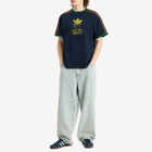Adidas X Brain Dead T-Shirt in Collegiate Navy