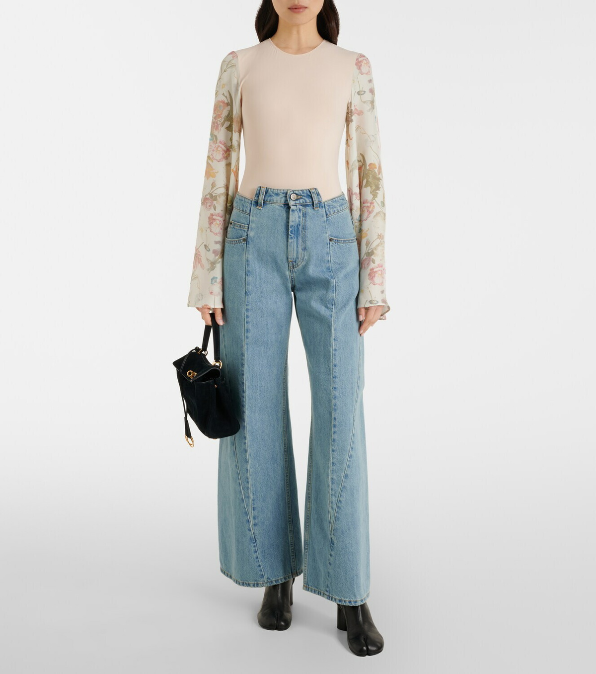Maison Margiela Floral bodysuit