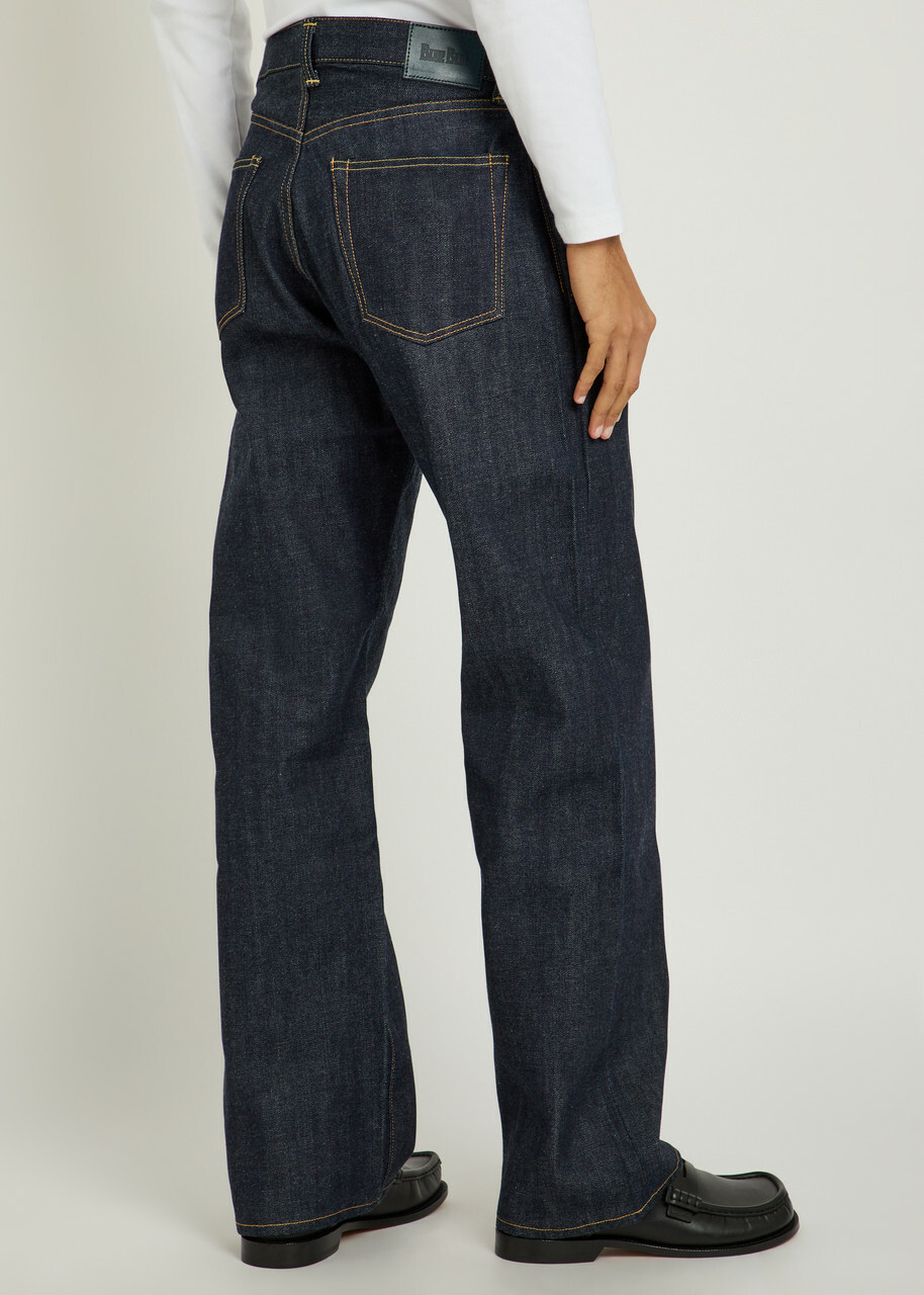Blue Blue Relaxed Wide-leg Jeans Indigo