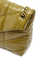 Saint Laurent - Women's Camel Lou Puffer Leather Shoulder bag - Quilted Chevron Matelassé - One Size