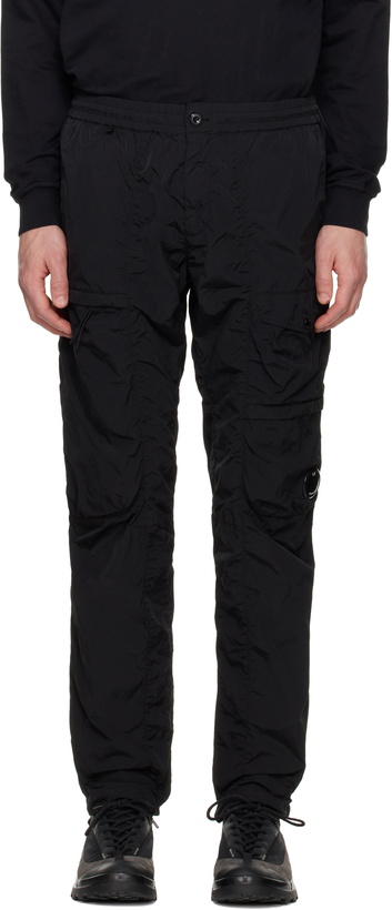 Photo: C.P. Company Black Chrome-R Lens Cargo Pants