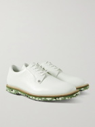 G/FORE - Camo Gallivanter Pebble-Grain Leather Golf Shoes - White