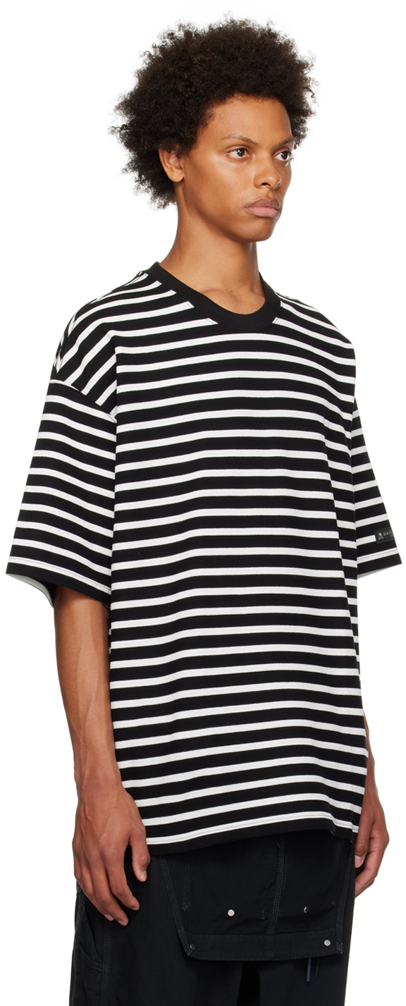 mastermind JAPAN Black & White Striped T-Shirt mastermind JAPAN