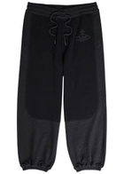 Vivienne Westwood Ibiza Panelled Cotton-blend Sweatpants Charcoal