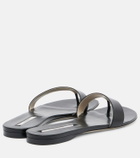 Christen Helix leather thong sandals
