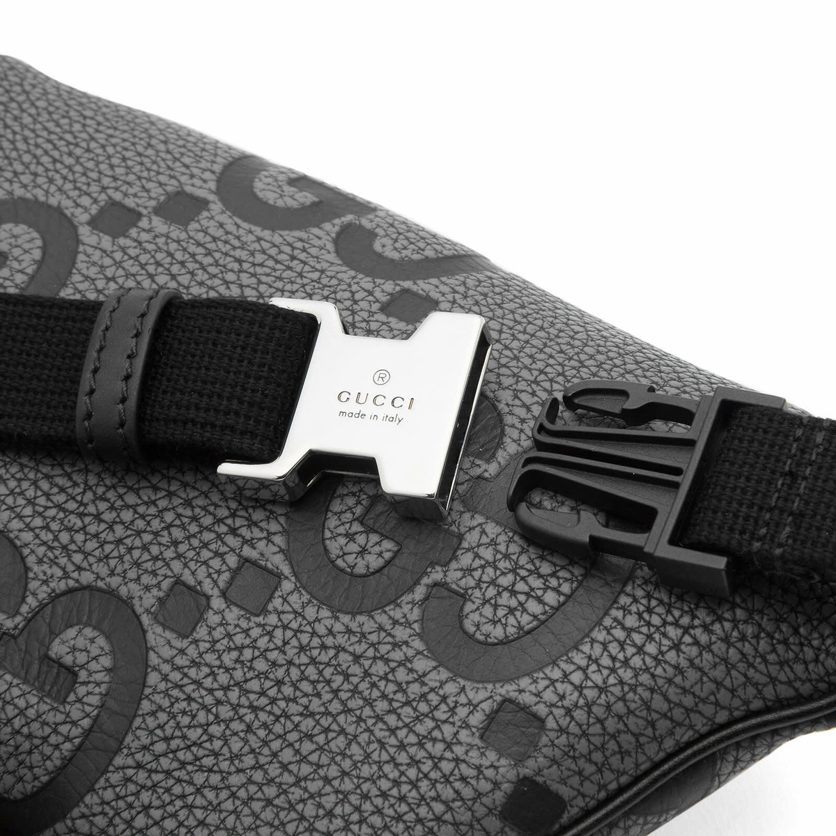 Gucci Silver and Black Leather Belt Bag Gucci Belt Bag: Refined Style main image 3