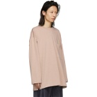 Lemaire Pink Heavy Cotton Long Sleeve T-Shirt