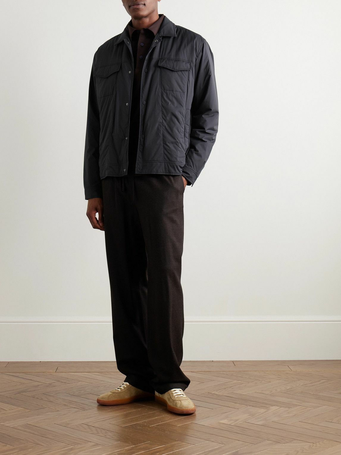 Herno - Padded Shell Shirt Jacket - Blue