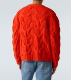 Bottega Veneta Cable-knit wool cardigan