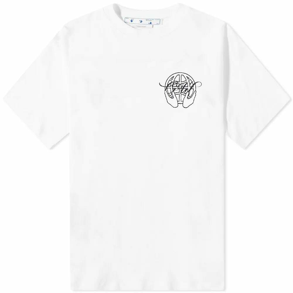 Off-White: Khaki Vintage Logo T-Shirt