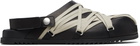 Rick Owens Black Temple Megalace Mule Loafers