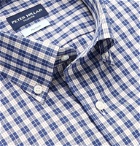 Peter Millar - Tides Slim-Fit Button-Down Collar Checked Cotton Shirt - Blue