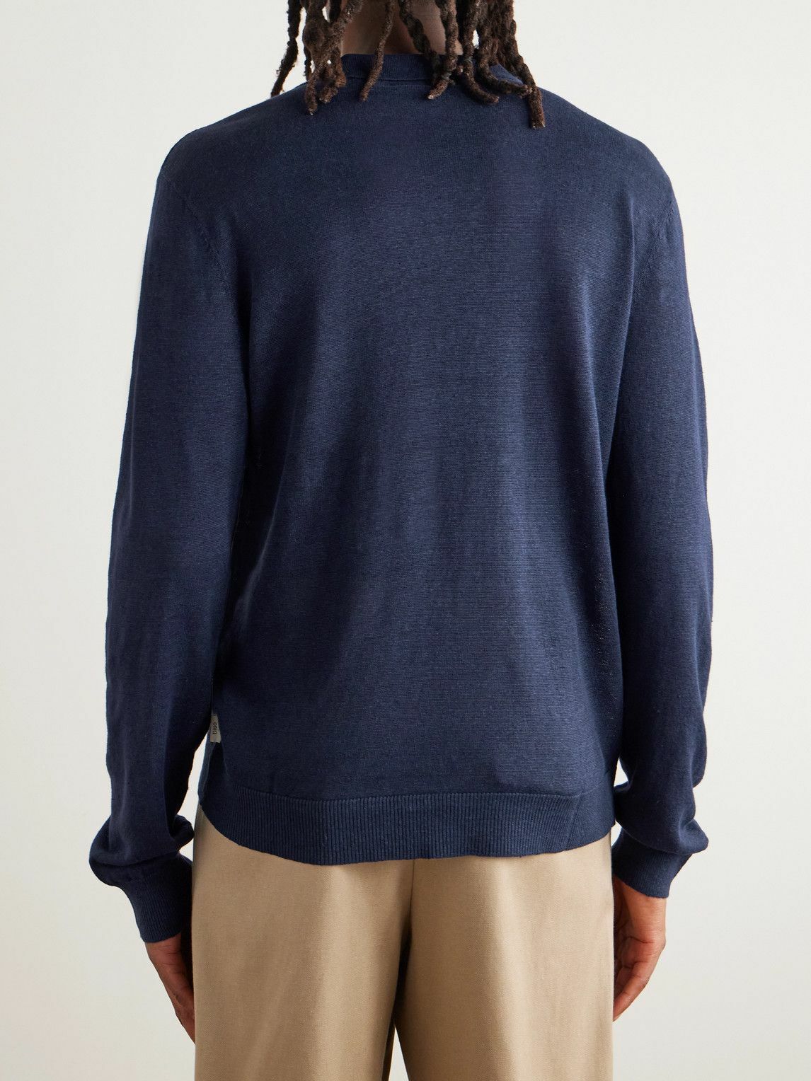 Onia - Linen Polo Shirt - Blue