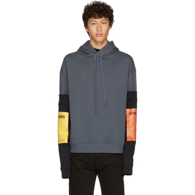 Photo: Raf Simons Grey Additional Sleeves Hoodie