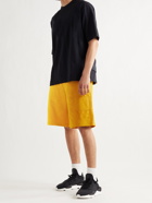 Y-3 - Cotton and Linen-Blend Piqué Drawstring Shorts - Yellow