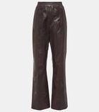 Loewe Flared leather pants