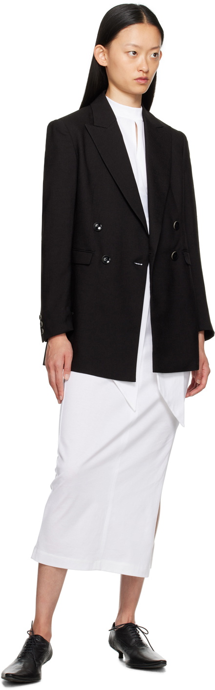 Mame Kurogouchi White Suvin Midi Dress
