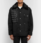 Maison Margiela - Faux Shearling and PU-Trimmed Quilted Canvas Jacket - Men - Black