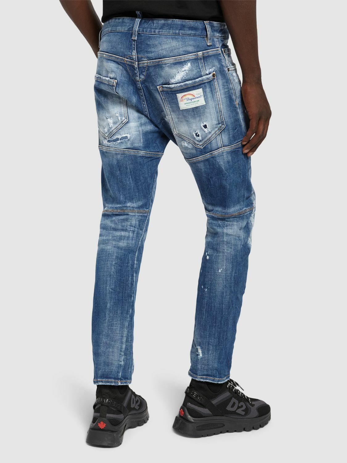DSQUARED2 - Tidy Biker Stretch Cotton Denim Jeans Dsquared2