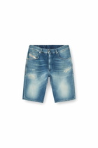 Diesel Chino shorts in Jogg Jeans with worn finish - Denim short pants Mens in Blue