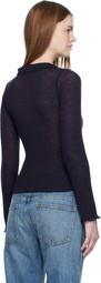 Baserange Navy Dual Long Sleeve Polo