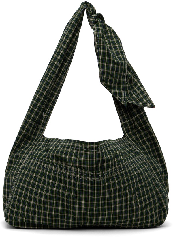 Photo: SC103 SSENSE Exclusive Green & Navy Cocoon Bag