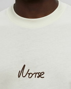 Norse Projects Johannes Organic Chain Stitch Logo T Shirt Beige - Mens - Shortsleeves