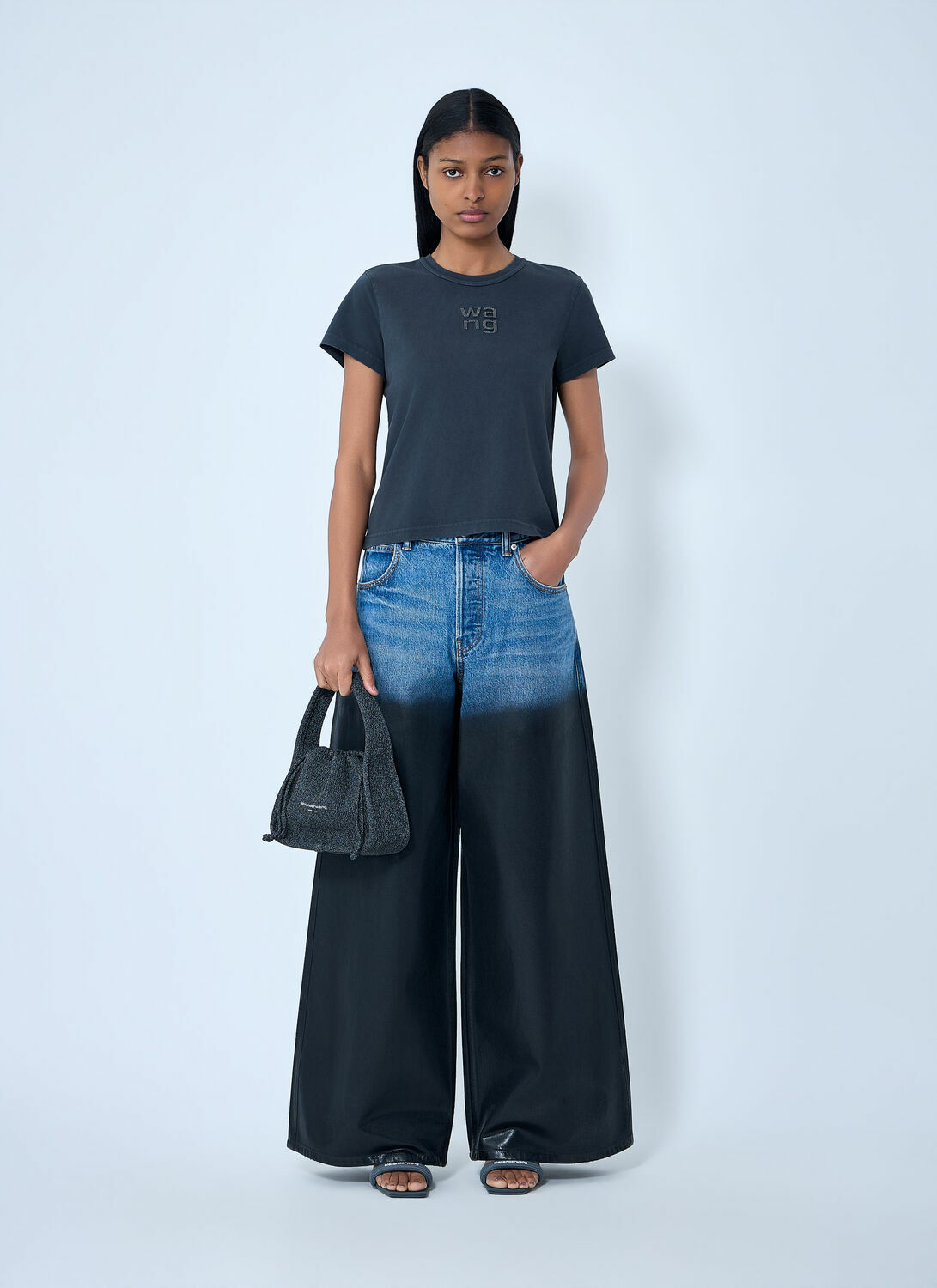 Alexander Wang Logo Motif Crewneck T-Shirt