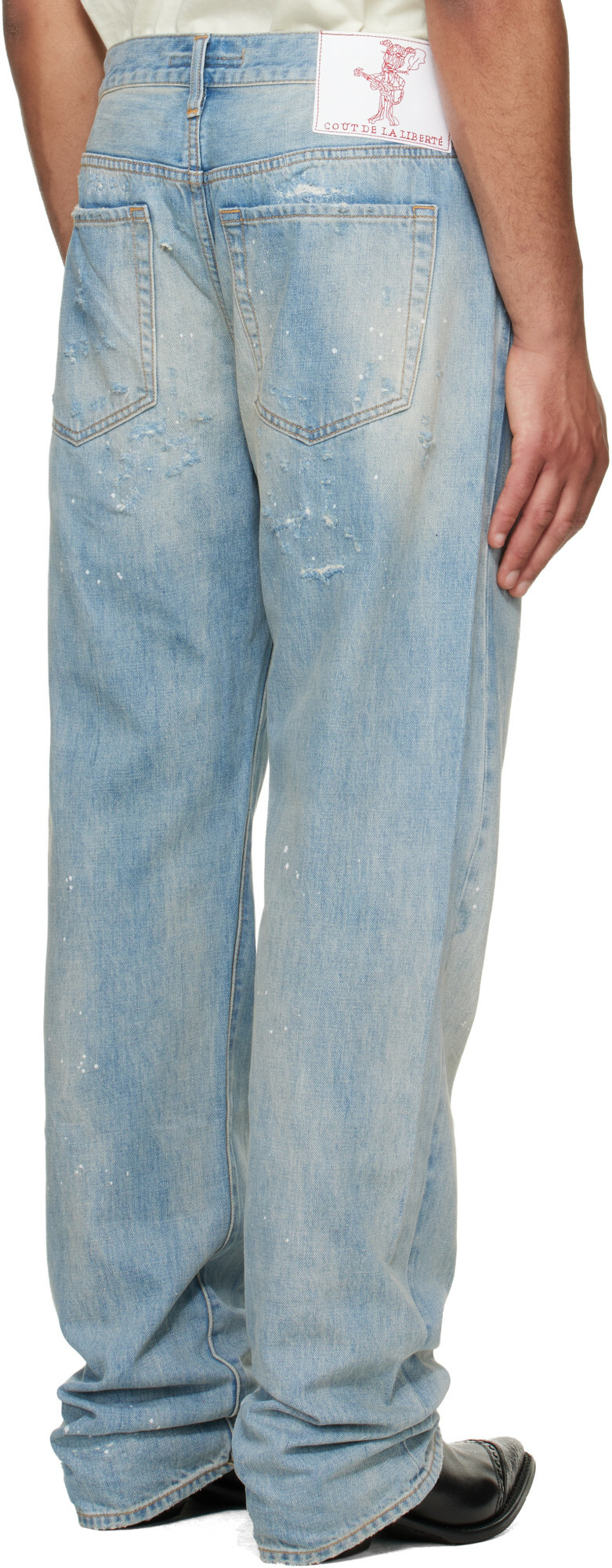 COÛT DE LA LIBERTÉ Blue Bobby Selvage Relaxed Jeans
