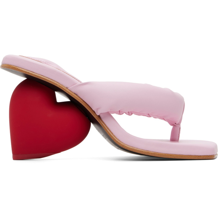 Photo: YUME YUME Pink Love Mule Heeled Sandals