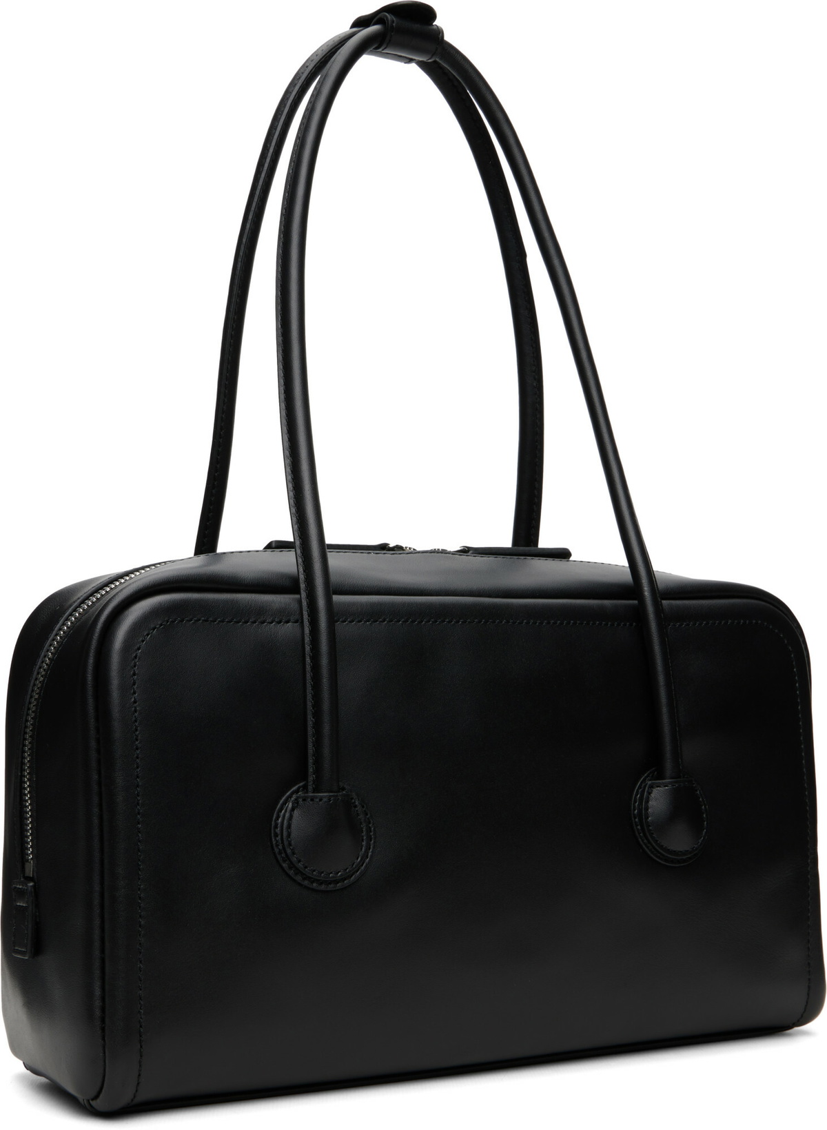 MARGESHERWOOD Black Soft Boston Small Bag