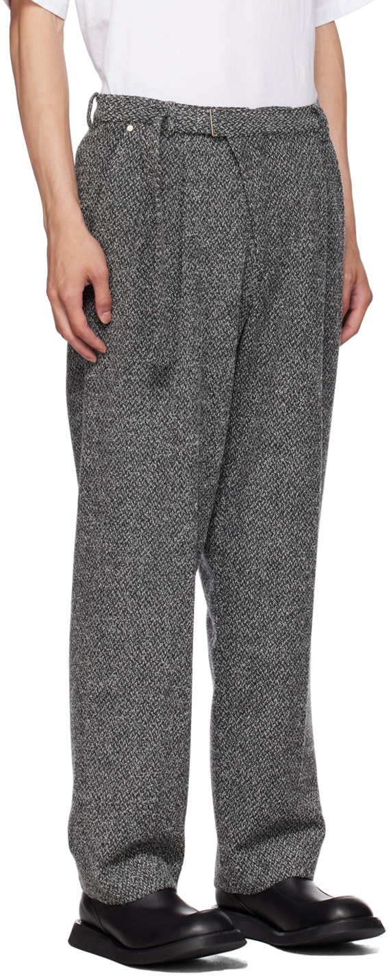 AFTER PRAY Black Belted Trousers