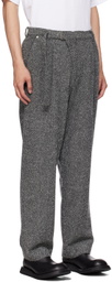 AFTER PRAY Black Belted Trousers