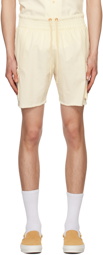 Les Tien Off-White Cargo Pocket Shorts