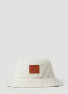 Face Patch Bucket Hat in Cream