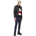 Moncler Tricolor Wool and Mohair Red Wave Sweater